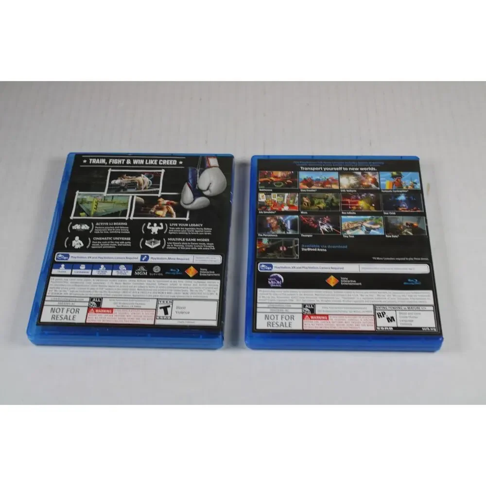 2 Games: Creed: Rise to Glory + VR Demo Disc 2.0 (Playstation 4, 2018) authentic